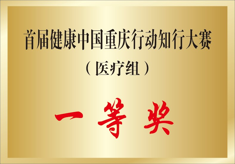 首届健康中国重庆行动知行大赛一等奖（医疗组）